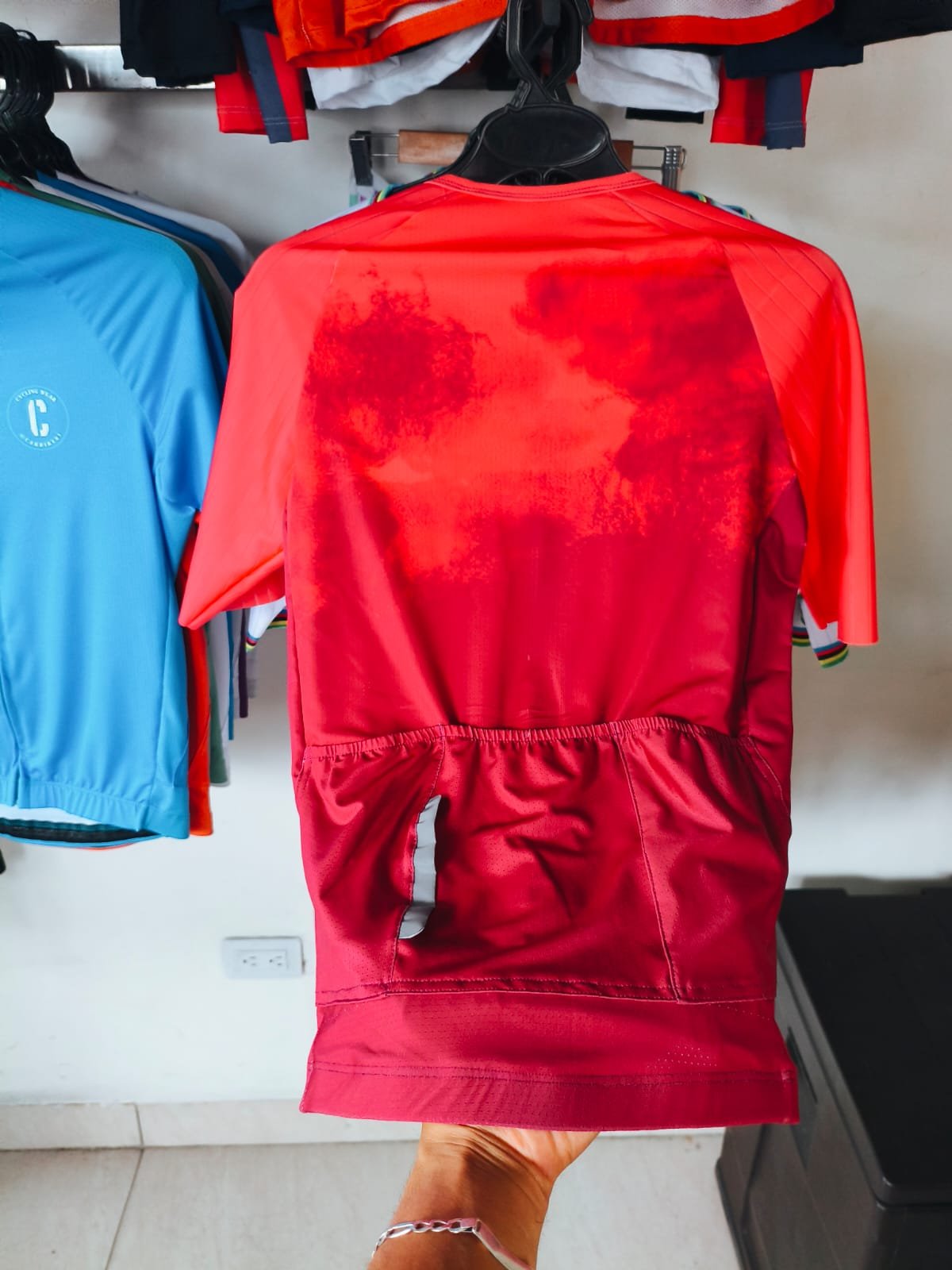 Jersey Linea Pro Naranja Manchas - Image 4