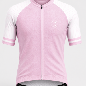 Jersey de ciclismo linea pro unitono color pastel rosado